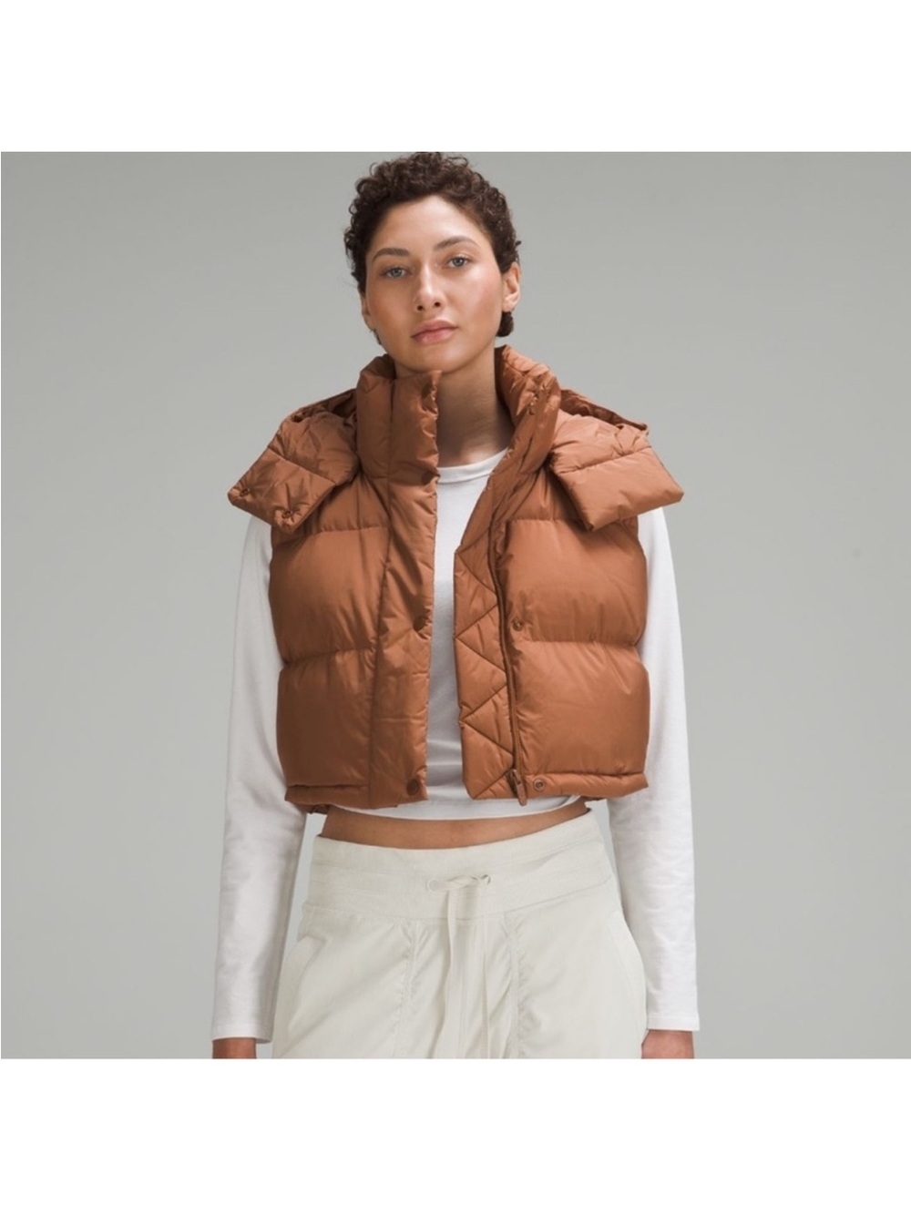 lululemon athletica Quilted Vest in Chestnut